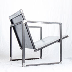 EASY CHAIR, made from recycled metal by KASKI DESIGN.