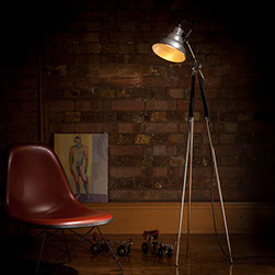 VINTAGE PHOTAX BEEHIVE STUDIO LIGHT, joined with vintage Velbon tripod and rewired by KASKI DESIGN